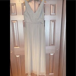 BHLDN light blue bridesmaids gown